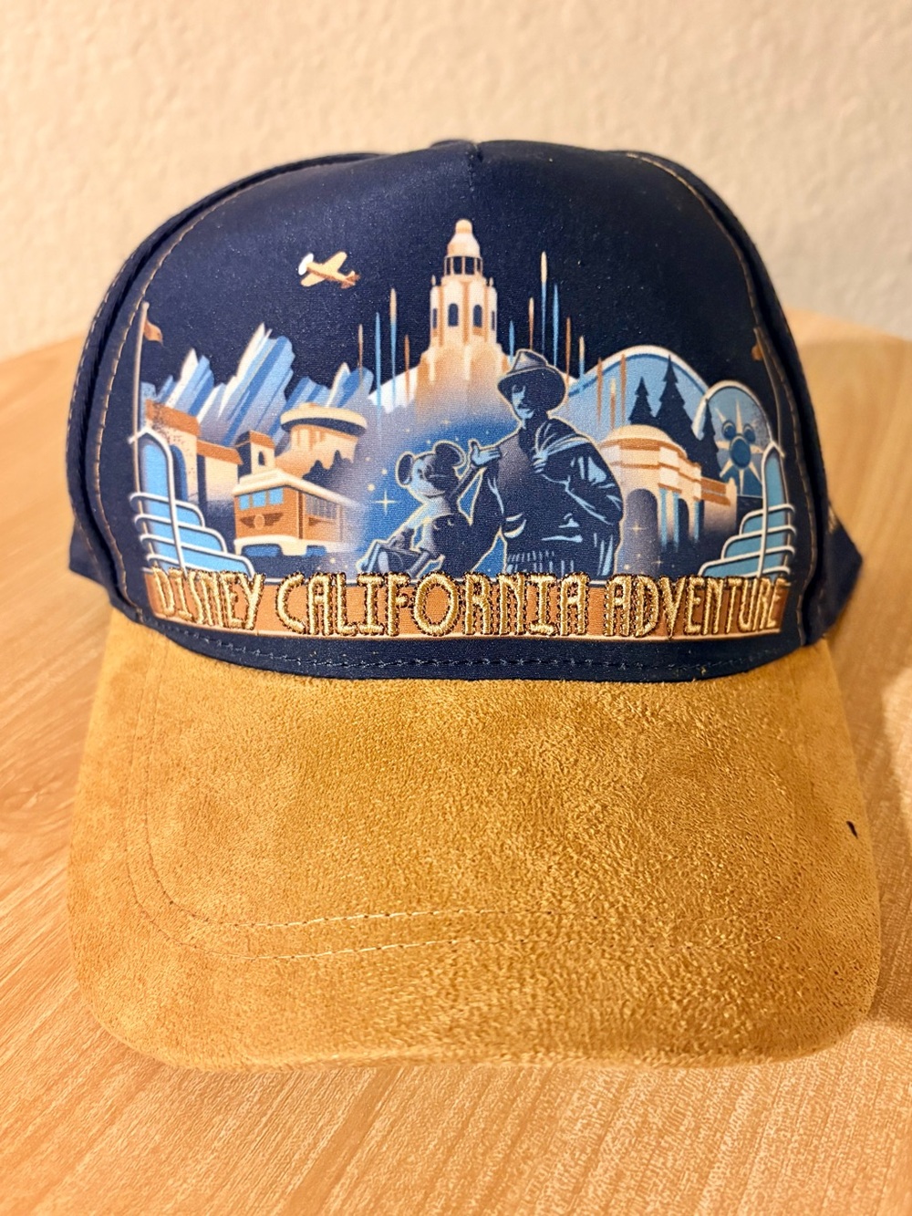 Disney Parks California Adventure DCA Baseball Cap Hat Navy Adult Unisex NWT